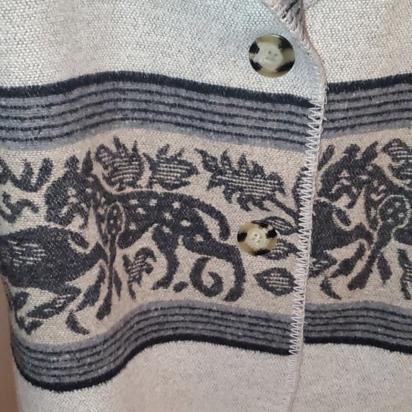 Vntg Paris Sport Club Wool Blend Sweater Jacket - Picture 3 of 11